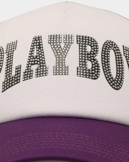 Playboy By CK Glow Up Trucker Snapback Purple/White