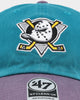47 Brand Anaheim Ducks Vintage 47 Clean Up Strapback Dark Teal