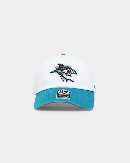47 Brand San Jose Sharks Two Tone 47 Clean Up Strapback White