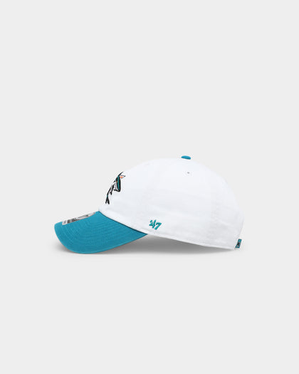 47 Brand San Jose Sharks Two Tone 47 Clean Up Strapback White