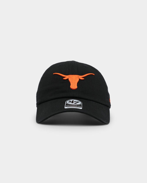 47 Brand Texas Longhorns '47 Clean Up Strapback Black