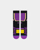 Stance Men's Los Angeles Lakers Shortcut 2 Socks Purple