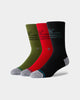 Stance Men's Corp 3 of a Kind Mix'n'Match Sock Pack Multi