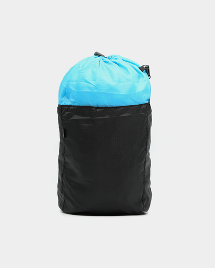 OBEY Commuter Cinch Bag Black/Sky Blue