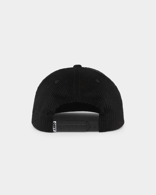 Obey Obey Cord Snapback Black