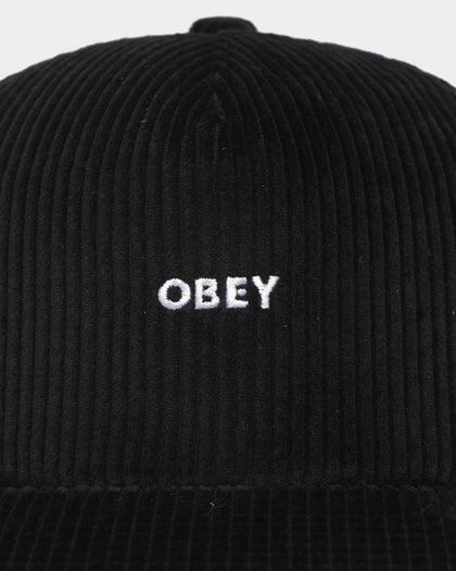 Obey Obey Cord Snapback Black
