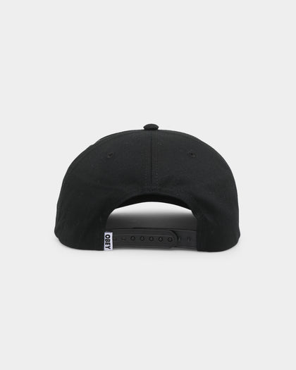 Obey Lessons 5-Panel Snapback Black