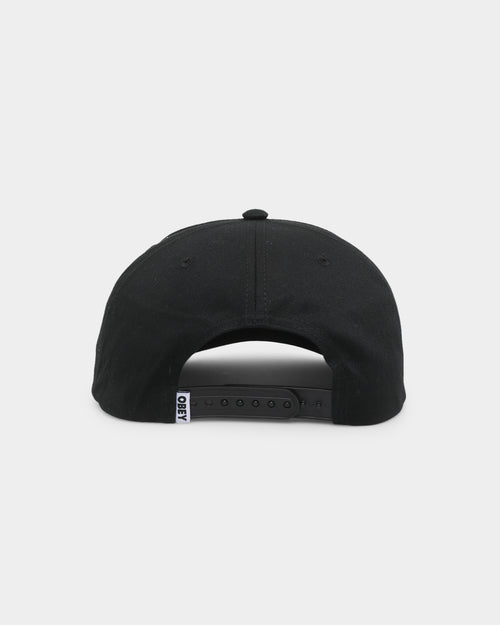 Obey Lessons 5-Panel Snapback Black