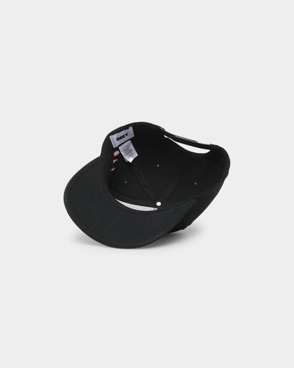 Obey Lessons 5-Panel Snapback Black