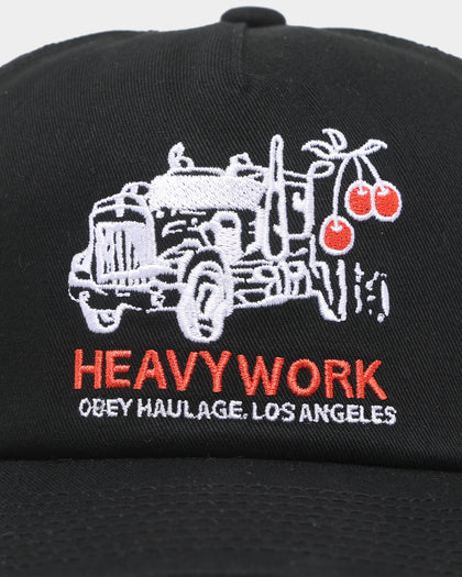 OBEY Heavy Work Trucker Snapback Black