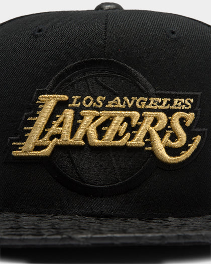 Mitchell & Ness Los Angeles Lakers Luxury Royalty Carp Snapback Black/OTC