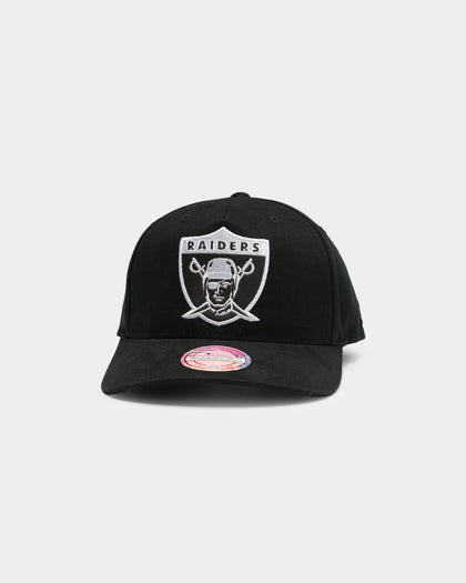 Mitchell & Ness Men's Raiders 'Hang Time' 110 Pinch Snapback Black