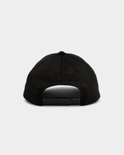 Mitchell & Ness Men's Los Angeles Lakers Cord Script 6-Panel Snapback Black