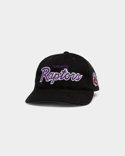 Mitchell & Ness Toronto Raptors Corduroy Script 6-Panel Deadstock Snapback Black