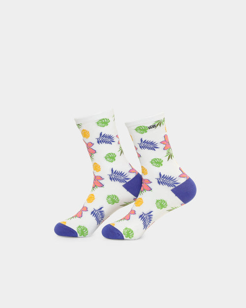 Vans Women's Ticker Socks (6.5-10) White/Floral