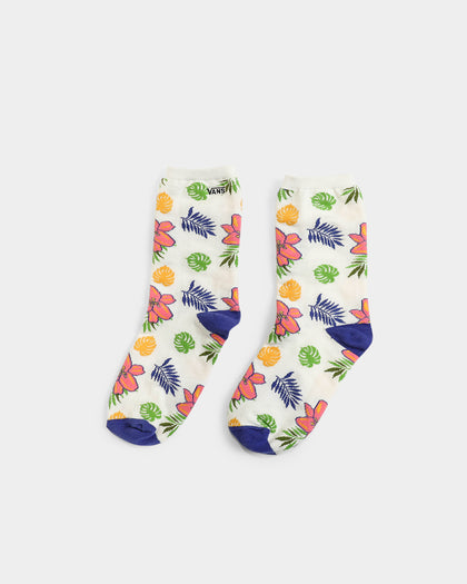 Vans Women's Ticker Socks (6.5-10) White/Floral