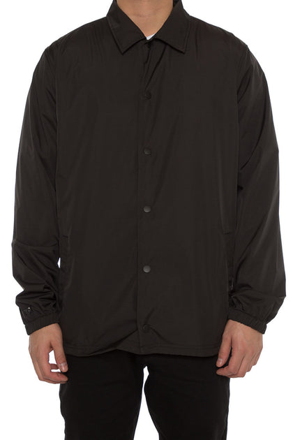 Rats Get Fat Blank Coach Jacket Black