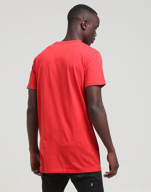 Well Made Legacy Tall Tee Red Acid Wash
