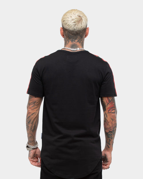 Saint Morta Prestige Stripe SS Tee Black