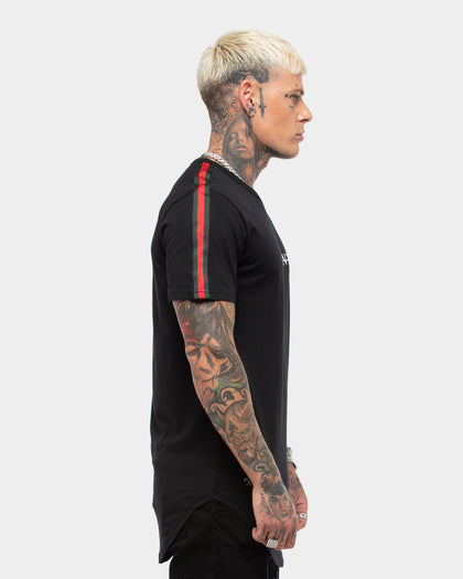 Saint Morta Prestige Stripe SS Tee Black