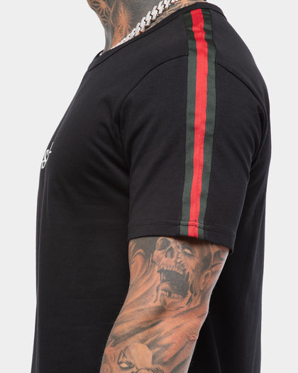 Saint Morta Prestige Stripe SS Tee Black