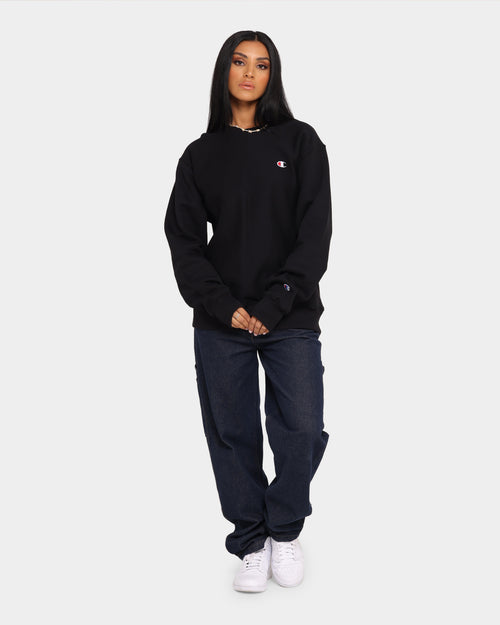 Champion Rev Weave Crew Black