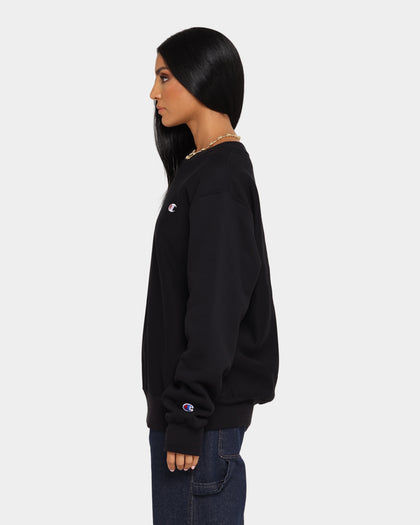 Champion Rev Weave Crew Black