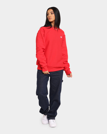 Champion Rev Weave Crew Red