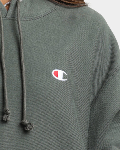 Champion Reverse Weave Hoodie Ground Green