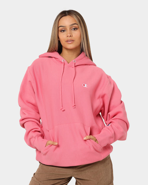 Champion Reverse Weave Hood Tickled Rose