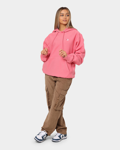 Champion Reverse Weave Hood Tickled Rose