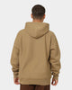 Reverse Weave Hoodie Whole Wheat Khaki
