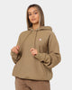 Reverse Weave Hoodie Whole Wheat Khaki