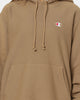 Reverse Weave Hoodie Whole Wheat Khaki