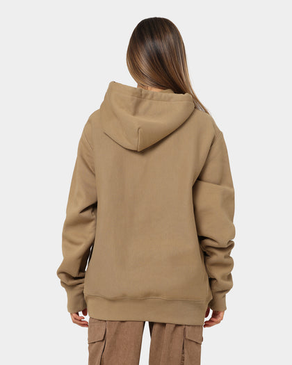 Reverse Weave Hoodie Whole Wheat Khaki