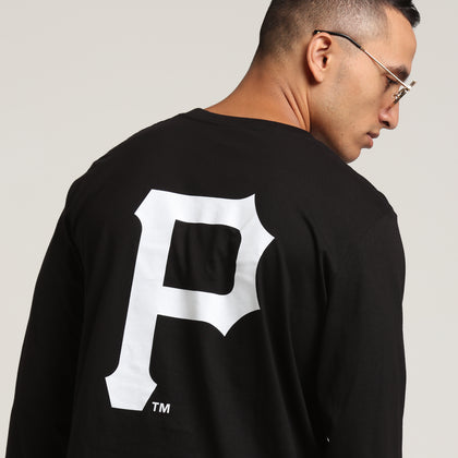 Majestic Athletic Pittsburgh Pirates Vigar LS Tee Black/White