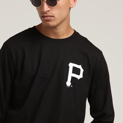 Majestic Athletic Pittsburgh Pirates Vigar LS Tee Black/White