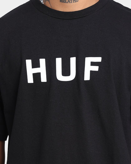 HUF Essentials OG Logo S/S Tee Black