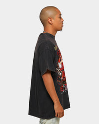 Mitchell & Ness Chicago Bulls 6 Time Gold Short Sleeve T-Shirt Black