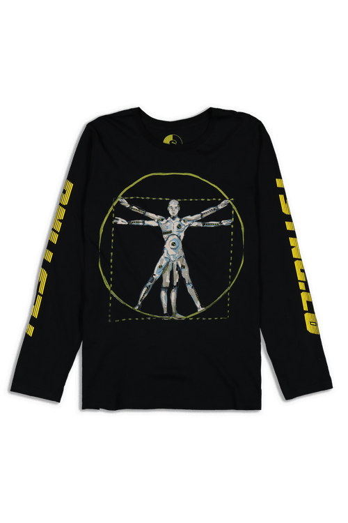 ASAP ROCKY APPAREL Crash Test Vitruvian LS Tee Black