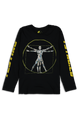 ASAP ROCKY APPAREL Crash Test Vitruvian LS Tee Black