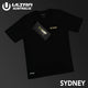 Ultra Australia Music Merch Sydney - Tee & Ticket Combo Black/Gold