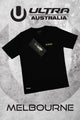 Ultra Australia Music Merch Melbourne - Tee & Ticket Combo Black