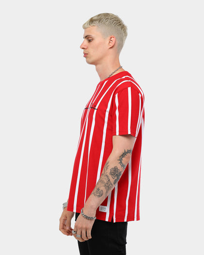 Carré Bande Vert Classique SS Stripe Tee Red/White