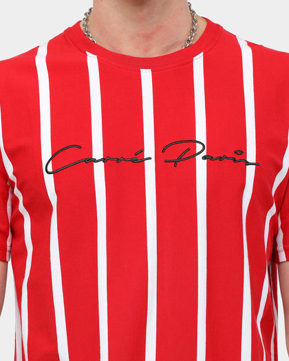 Carré Bande Vert Classique SS Stripe Tee Red/White