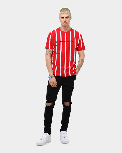 Carré Bande Vert Classique SS Stripe Tee Red/White
