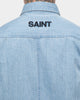 Saint Morta Men's Vamos Long Sleeve Denim Button Up Shirt Blue Stonewash