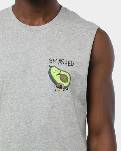 Goat Crew Smashed Muscle Tee Grey