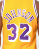 Mitchell & Ness Los Angeles Lakers Magic Johnson '84-'85 #32 Swingman Jersey Yellow