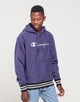 CHAMPION REV WEAVE RIB HOOD BLUE